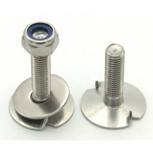 Plain finish stainless steel nut and flat head bolts manufacturing